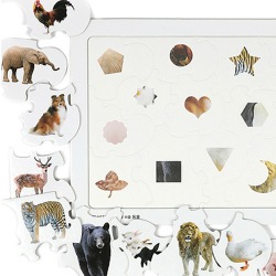 치매예방 인지향상퍼즐 17조각 동물(패턴매칭)