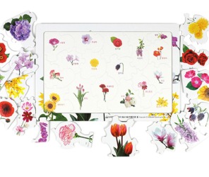 치매예방 인지향상퍼즐 17조각 아름다운꽃