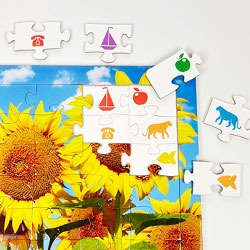 같은그림찾기 치매예방 인지향상퍼즐 49조각 해바라기